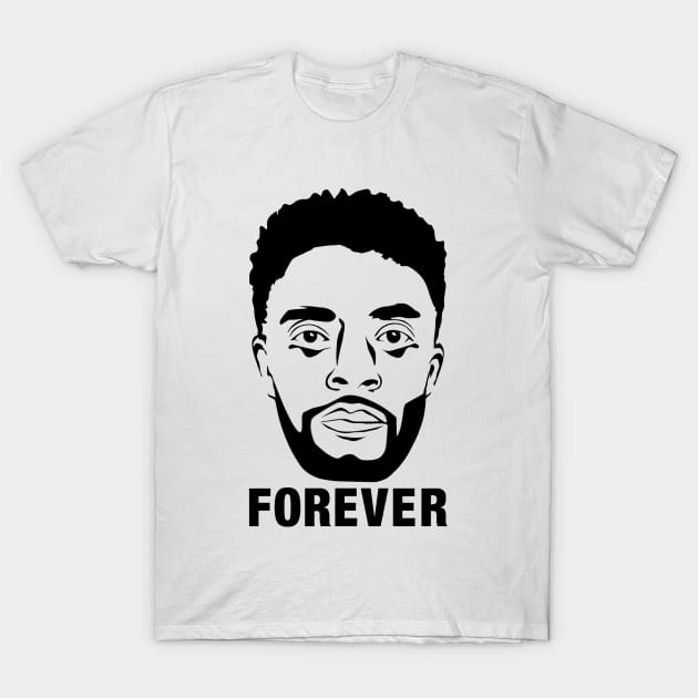 Chadwick Boseman Tribute Forever T-Shirt by lahuwasi